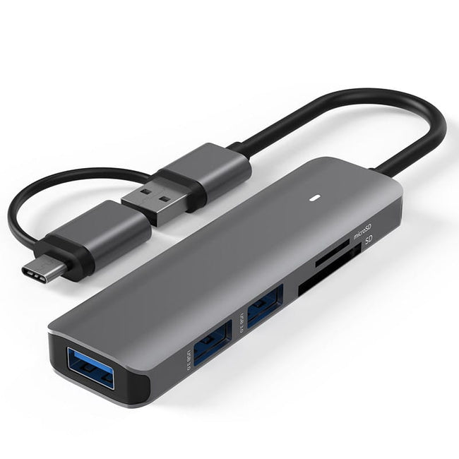 HUB Rozdzielacz, Czytnik Kart + USB 3.0