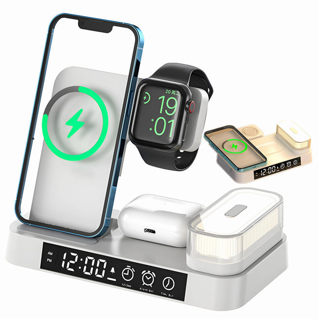 Ładowarka Bezprzewodowa Indukcyjna iPhone (Apple Watch, AirPods) - 4w1