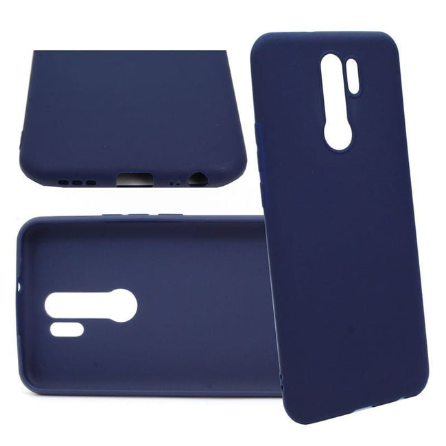 Etui Silikonowe Candy Kolor - Xiaomi Redmi Note 8 Pro - Granatowy