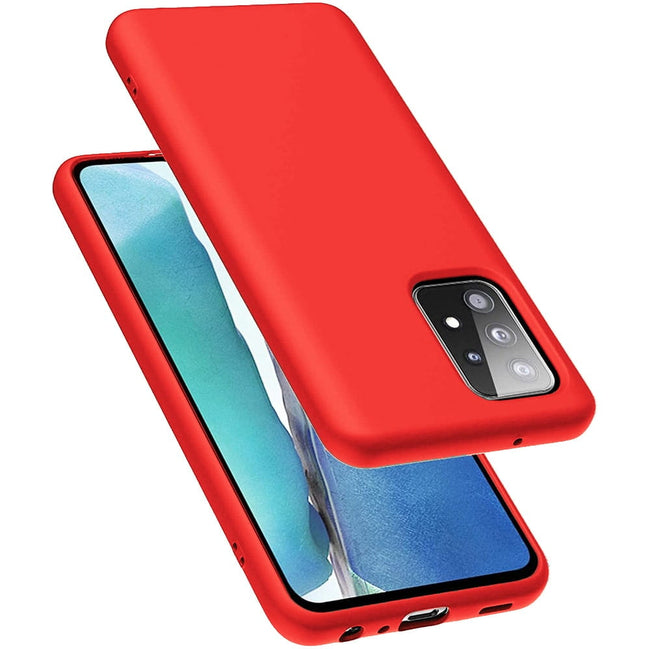 Etui Silikonowe - Liquid Silicone - Samsung Galaxy A42 - Czerwony
