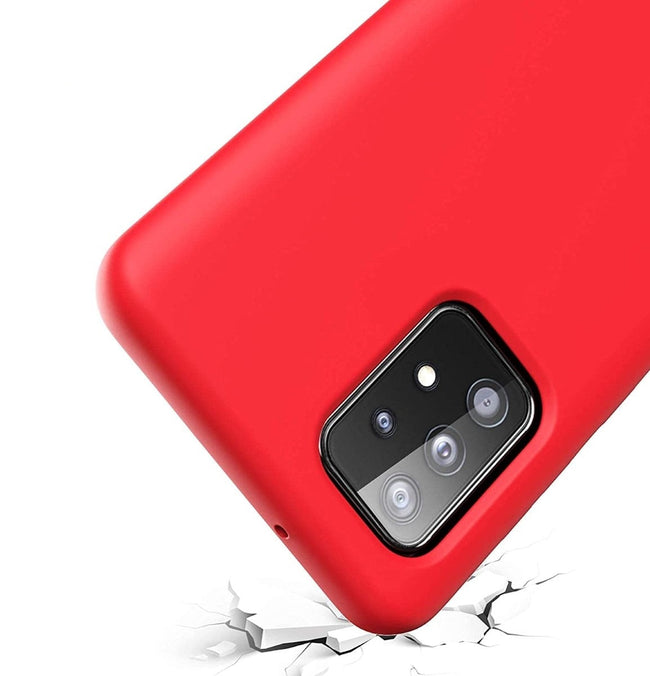 Etui Silikonowe - Liquid Silicone - Samsung Galaxy A42 - Czerwony