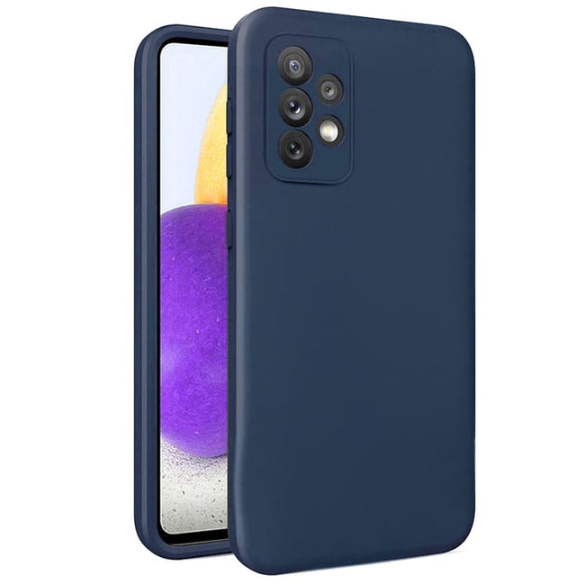 Etui Silikonowe - Liquid Silicone - Samsung Galaxy A42 - Granatowy