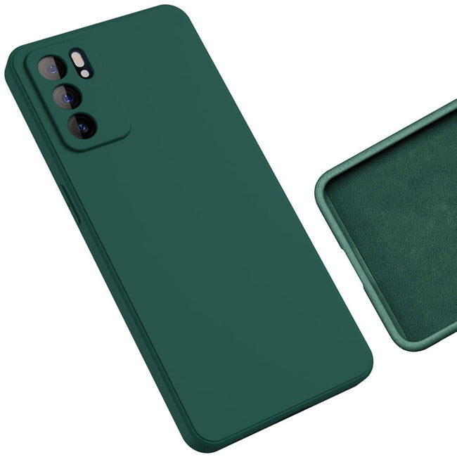 Etui Silikonowe - Liquid Silicone - Samsung Galaxy A32 4G - Ciemny Zielony