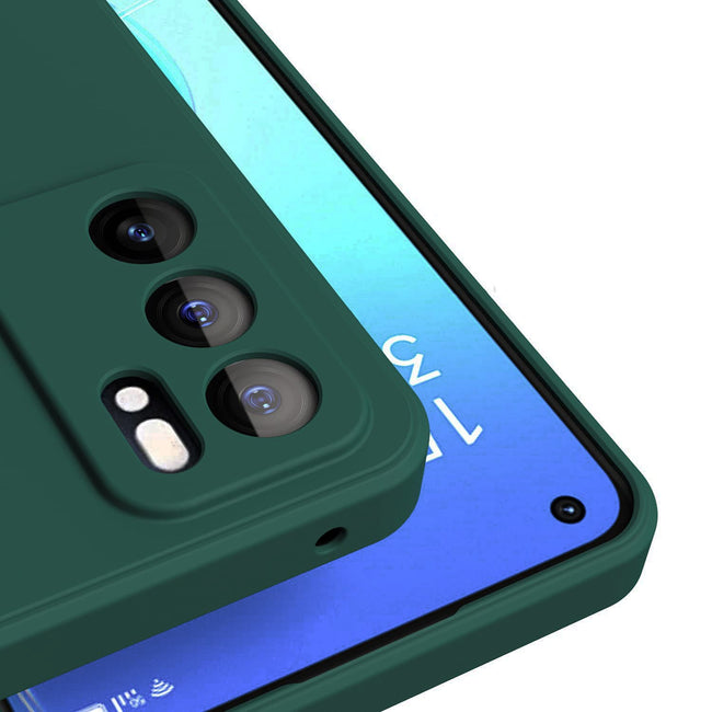 Etui Silikonowe - Liquid Silicone - Samsung Galaxy A32 4G - Ciemny Zielony