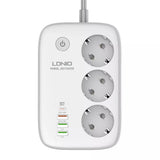 LDNIO - Listwa Zasilająca Ładowarka 30w USB-C Rozdzielacz