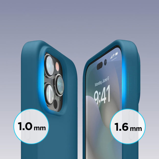 Etui Silikonowe - Liquid Silicone - iPhone 15 Pro Max - Granatowy