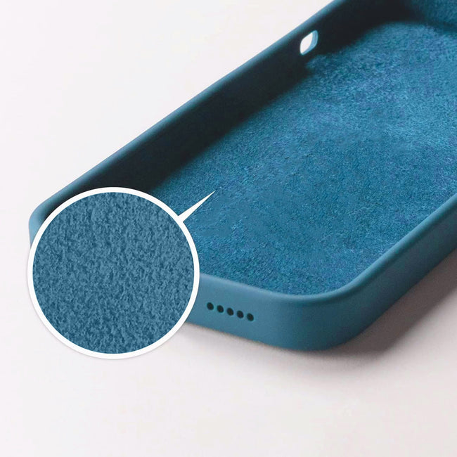 Etui Silikonowe - Liquid Silicone - iPhone 15 Pro Max - Granatowy