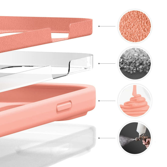 Etui Silikonowe - Liquid Silicone - iPhone 15 Pro Max - Różowy