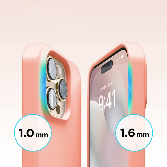 Etui Silikonowe - Liquid Silicone - iPhone 15 Pro Max - Różowy