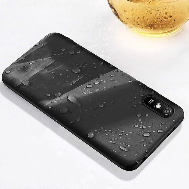 Etui Silikonowe - Liquid Silicone - Xiaomi Redmi 9A - Czarny