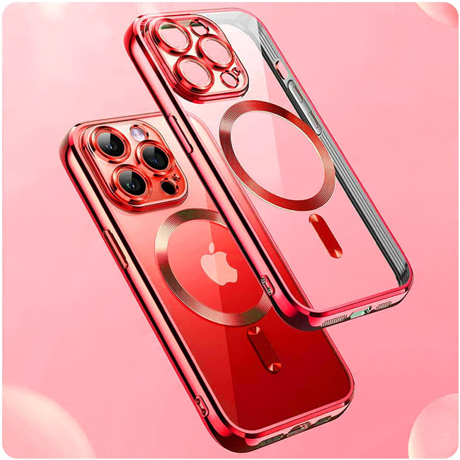 Etui Silikonowe Camera Protect do Magsafe - iPhone 14 - Czerwony