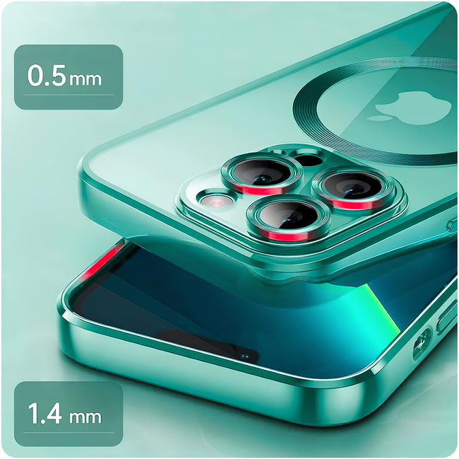 Etui Silikonowe Camera Protect do Magsafe - iPhone 14 Pro Max - Jasnozielony