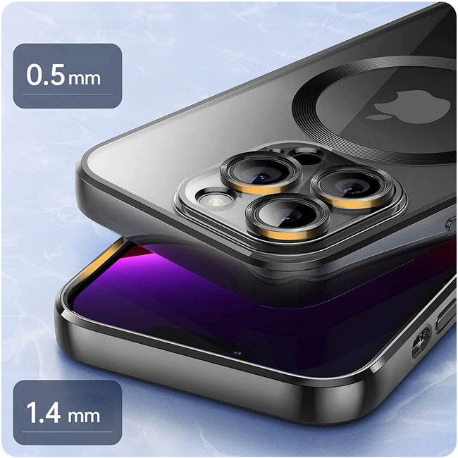 Etui Silikonowe Camera Protect do Magsafe - iPhone 14 Plus - Czarny
