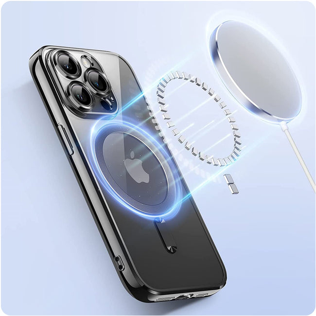 Etui Silikonowe Camera Protect do Magsafe - iPhone 14 Plus - Czarny