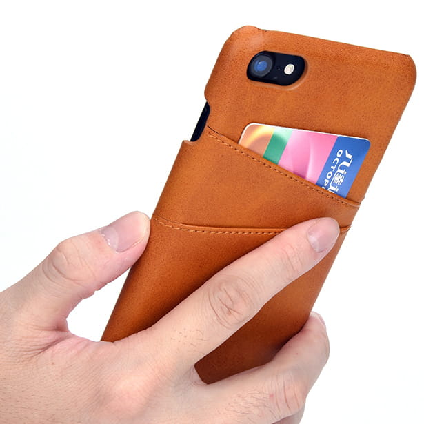 Skórzane Etui Juteni Leather Case - iPhone 7 / 8 - Jasny Brąz