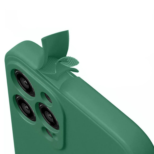 Etui Silikonowe - Liquid Silicone - iPhone 14 Pro - Ciemny Zielony