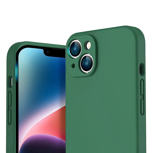 Etui Silikonowe - Liquid Silicone - iPhone 14 Plus - Ciemny Zielony