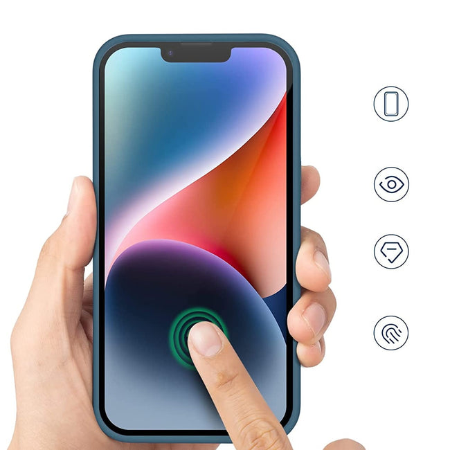 Etui Silikonowe - Liquid Silicone - iPhone 14 Plus - Ciemny Zielony