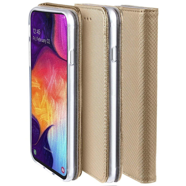 Flip Cover - Magnetyczne Etui Książkowe - Samsung Galaxy S23 Ultra - Złoty