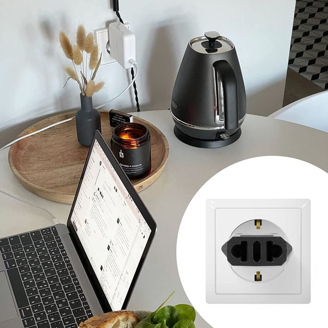Adapter Sieciowy Phoneo Przejściówka US / JP -> EU / PL (TYP-A) - Czarny
