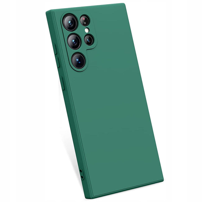 Etui Silikonowe - Liquid Silicone - Samsung Galaxy S23 Ultra - Ciemny Zielony