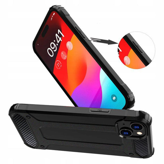 Etui Reinforced Protection Armor - iPhone 14 - Czarny