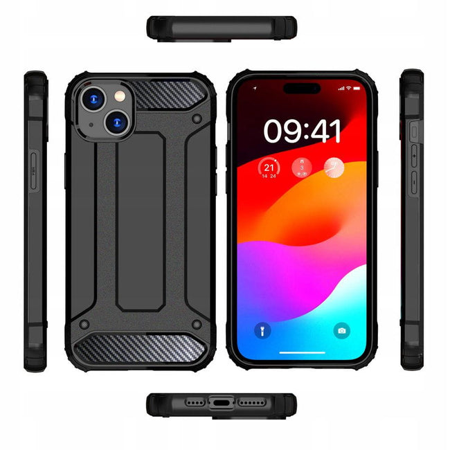 Etui Reinforced Protection Armor - iPhone 14 - Czarny