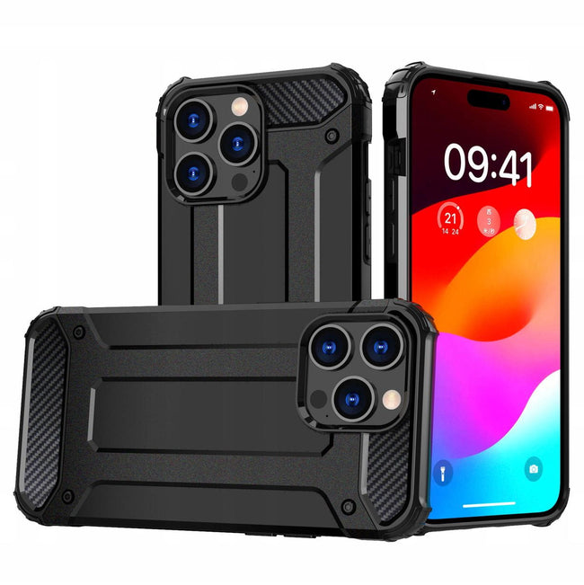 Etui Reinforced Protection Armor - iPhone 12 Pro Max - Czarny