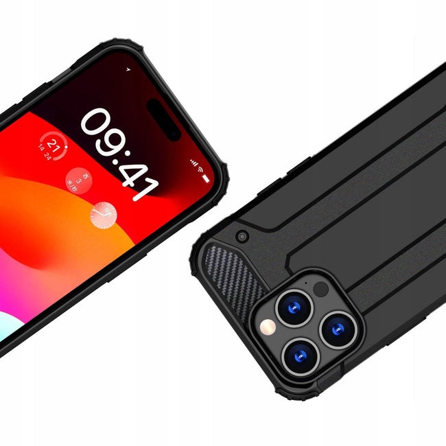 Etui Reinforced Protection Armor - iPhone 12 Pro Max - Czarny