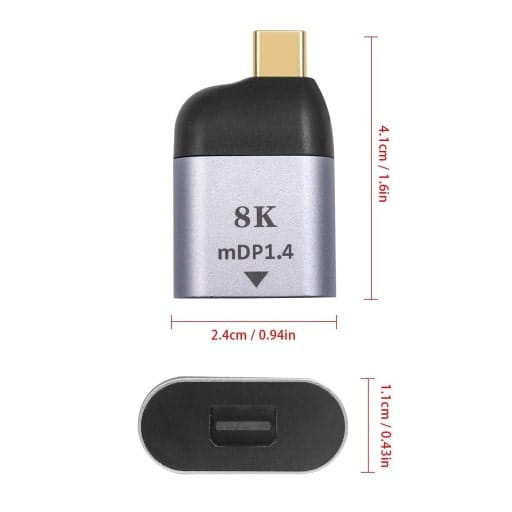 Adapter Phoneo® Mini Display Port do USB-C - 8K 60Hz v4