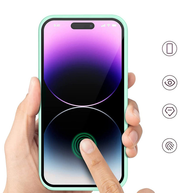 Etui Liquid Soft Silicone - Apple iPhone 15 Pro Max - Miętowy