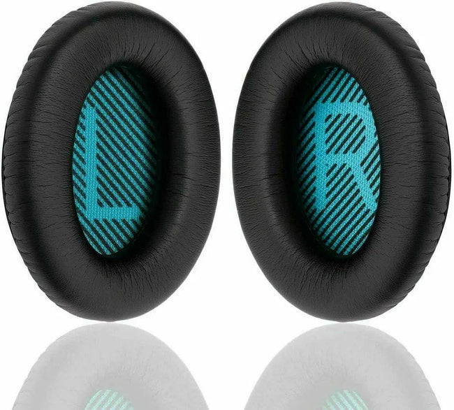 BETUNE® - Gąbki do Słuchawek - Bose QC15 QC25 QC35 AE 2i 2W - Black-Blue