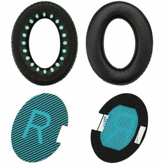 BETUNE® - Gąbki do Słuchawek - Bose QC15 QC25 QC35 AE 2i 2W - Black-Blue