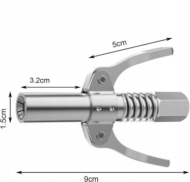 Szybkozłączka Smarownicy Samoblokująca do Kalamitek 10000 PSI Wężyk 30 cm