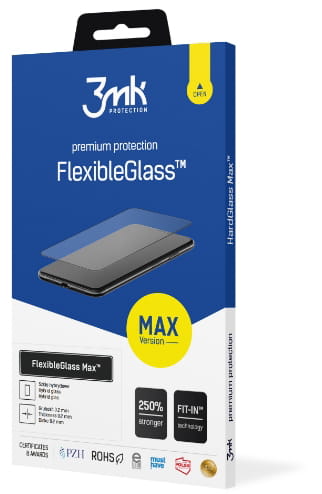 Szkło Hybrydowe na Wyświetlacz 3mk FlexibleGlass Max - iPhone 15 Pro