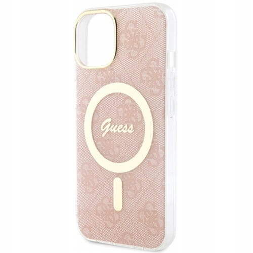 Etui Guess Hardcase do MagSafe - iPhone 14 - Różowe