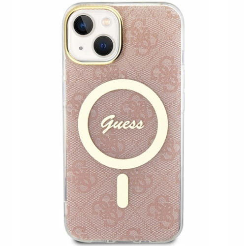 Etui Guess Hardcase do MagSafe - iPhone 14 - Różowe