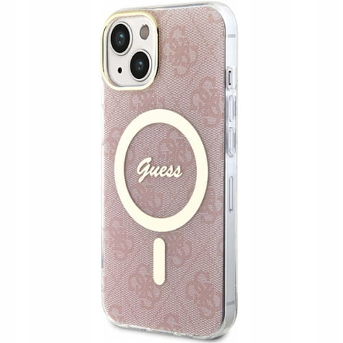 Etui Guess Hardcase do MagSafe - iPhone 14 - Różowe