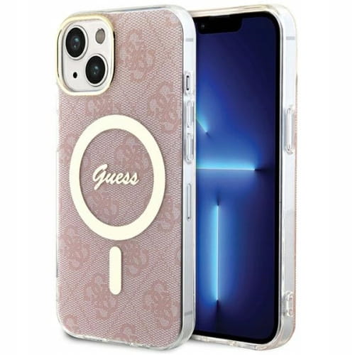 Etui Guess Hardcase do MagSafe - iPhone 14 - Różowe