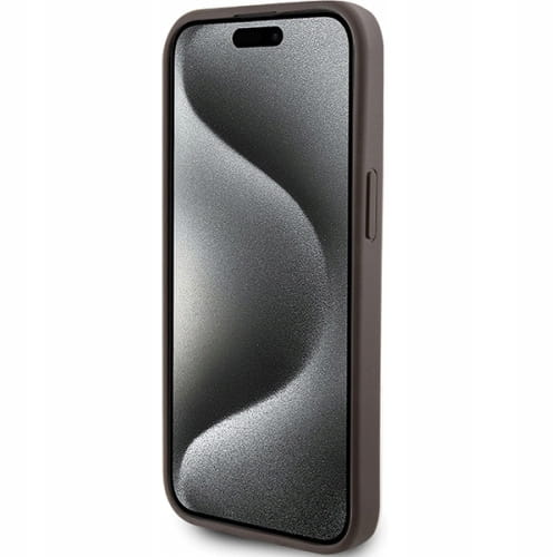 Etui Guess Hardcase Stripe Collection - iPhone 14 - Brązowe