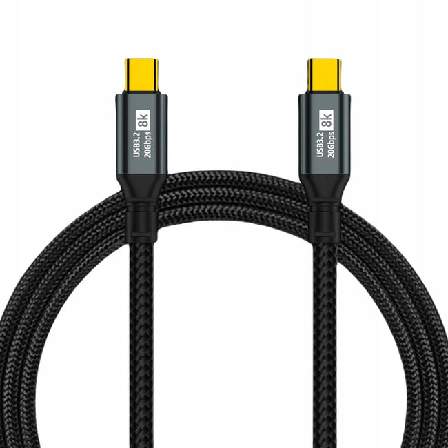 Wzmacniany Kabel Phoneo USB-C do USB-C - 20GBPS 100W 8K 5A - 3m