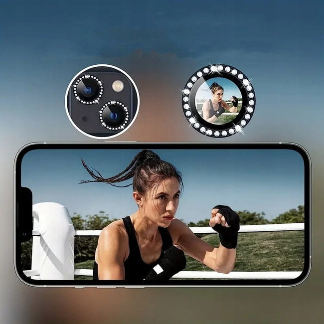 Zestaw 2 Szkieł Hartowanych na Obiektywy Aparatu - iPhone 11 - Tęczowe