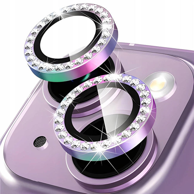 Zestaw 2 Szkieł Hartowanych na Obiektywy Aparatu - iPhone 11 - Tęczowe