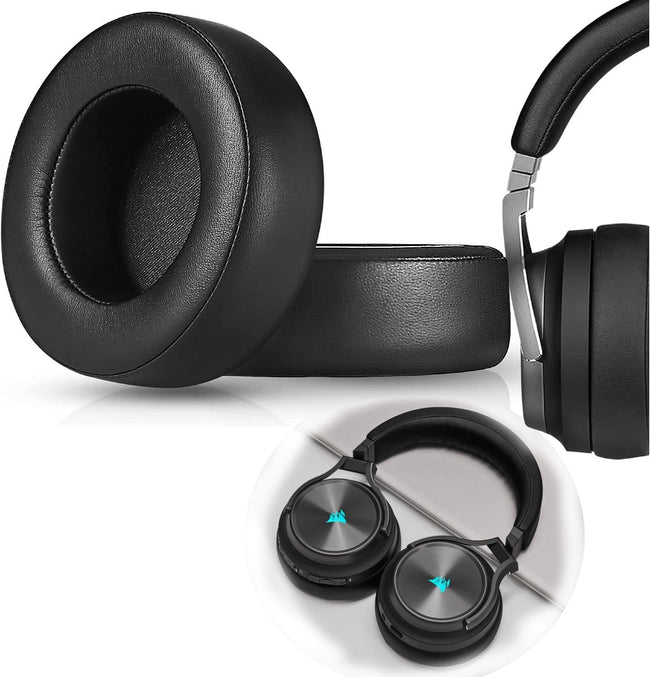 BETUNE® - Gąbki do Słuchawek - Corsair Virtuoso RGB Wireless - Czarne