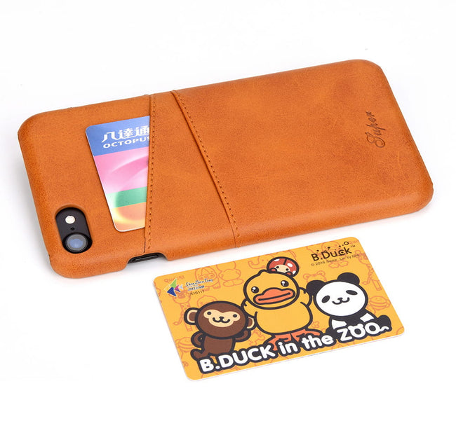Skórzane Etui Juteni Leather Case - iPhone 7 / 8 - Jasny Brąz