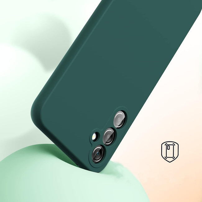Etui Liquid Soft Silicone - Samsung Galaxy A55 5G - Zielone