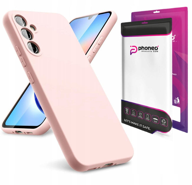 Etui Liquid Soft Silicone - Samsung Galaxy A55 5G - Różowe