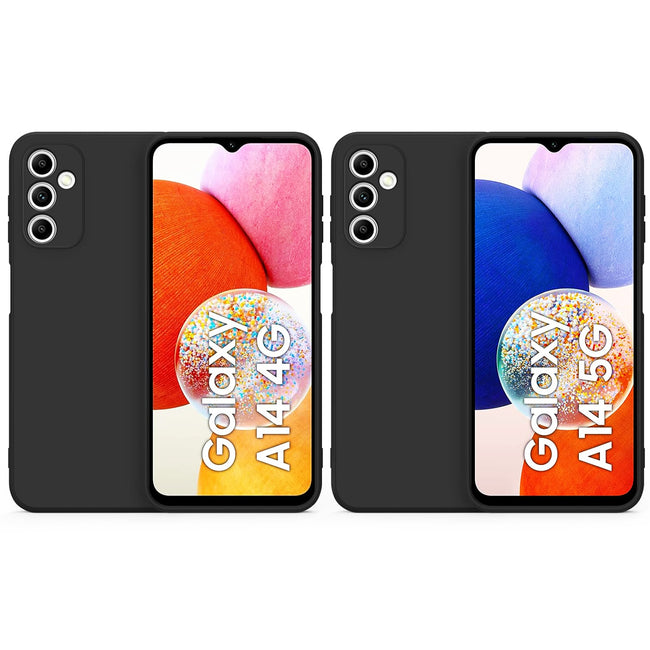 Etui Liquid Silicon Do Samsung Galaxy A14 - Kolor Czarny