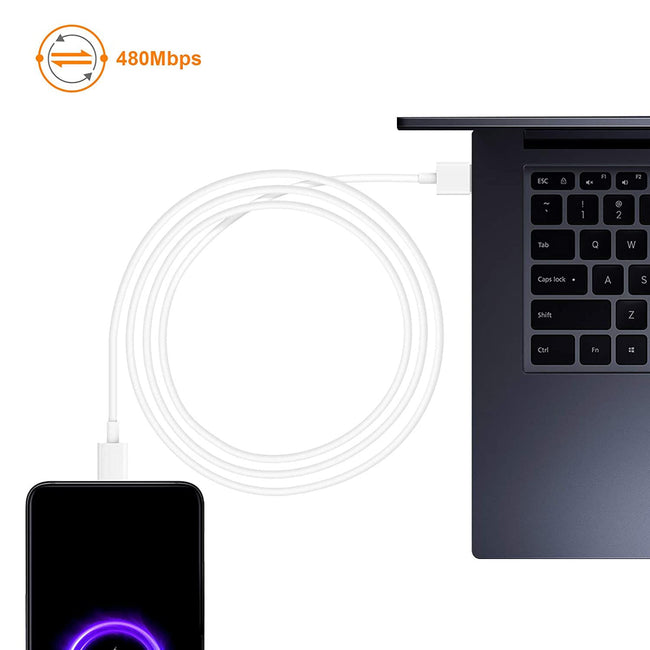 Kabel do ładowania Phoneo USB - USB-C 6A - SuperCharge 120W - 2 m