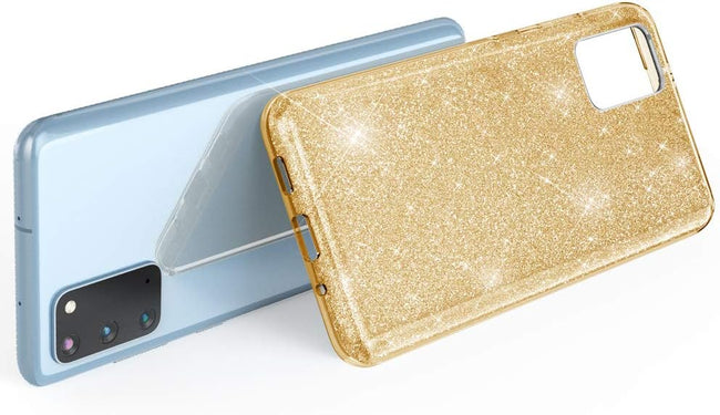 Etui Brokatowe Shine Case - Samsung Galaxy S20 FE - Złoty